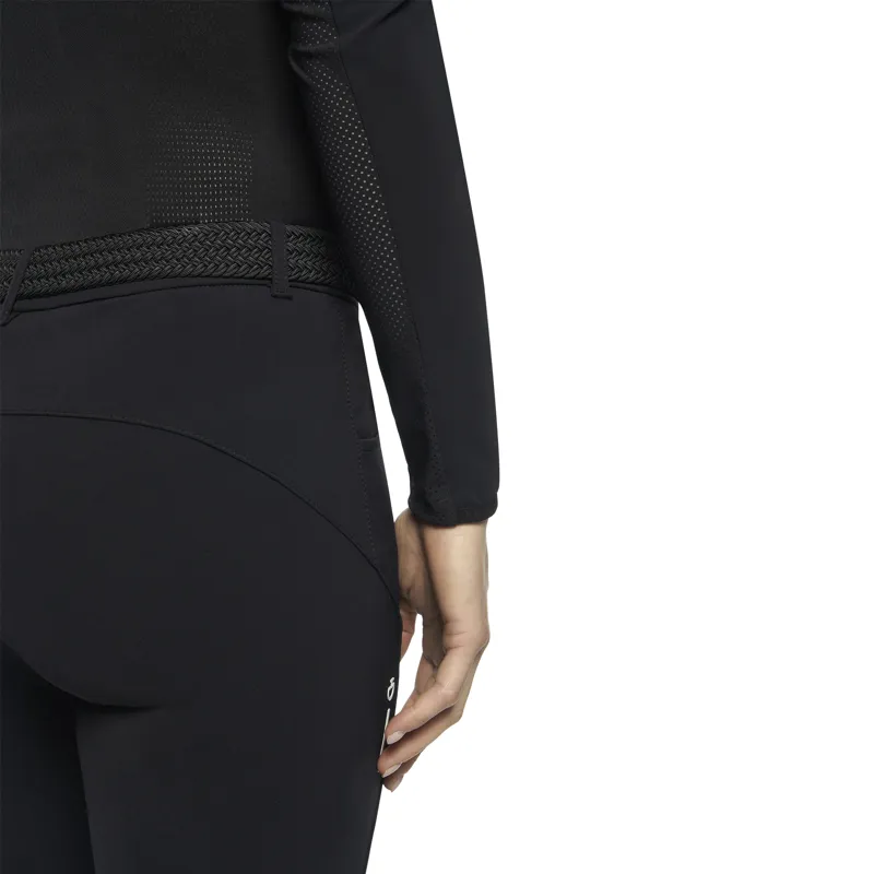 Cavalleria Toscana R-EVO Tech Epaulet L/S Zip Polo Black-5